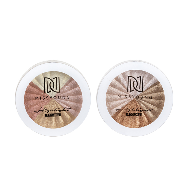 Wholesale price custom highlighter make up palette private label