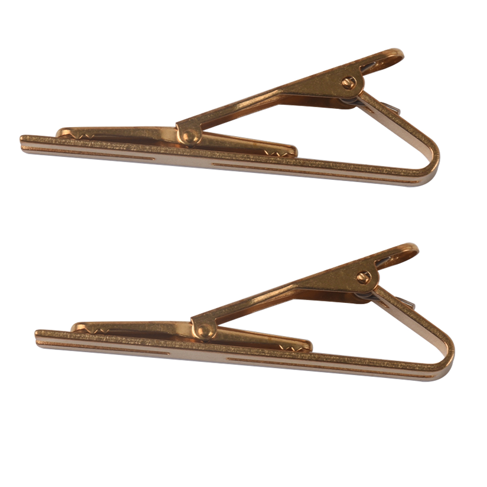 New Simple Tie Bar For Men Fashion Style Metal Gold Color Necktie Clasp Tie Clips