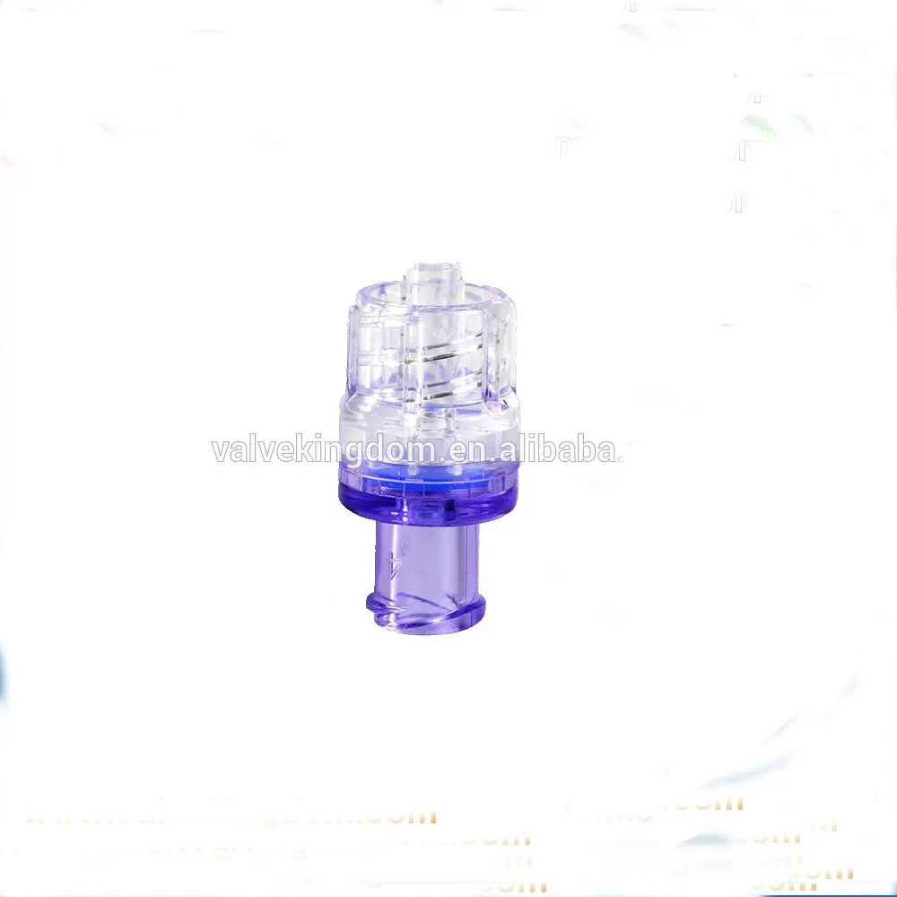 Medical glade plastic one way luer lock check valve