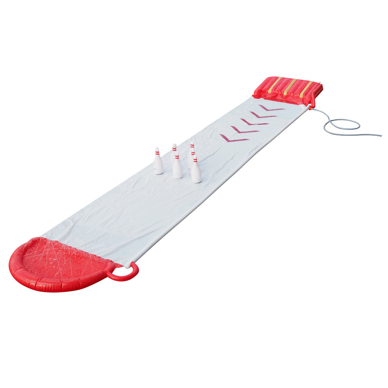 490*75 CM Slip and Slide Water Slide Summer Toy with Build in Sprinkler for Backyard and Outdoor Water Toys Play