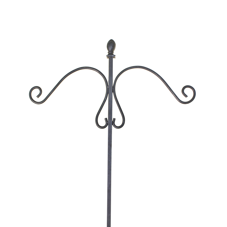 203cm Double garden metal hangers yard stake shepherd hook forfor solar light bird feeders Mason Jars and wedding decor