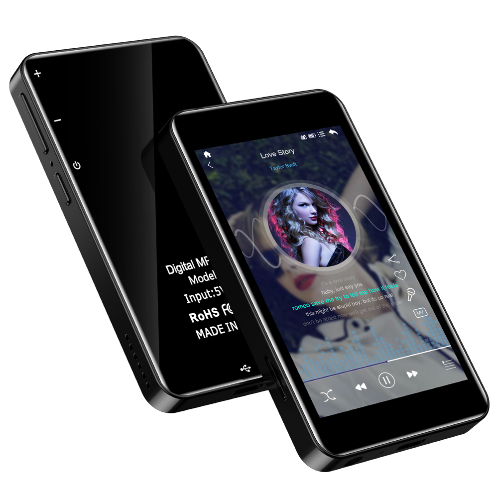3.6 Inch X15 MP3 Player With BT4.2 Lossless MP3 Music Player Walkman 8GB Portable Sports High Resolution Audio Player,
