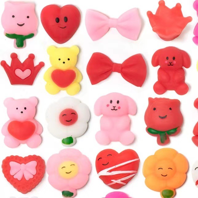 Jincan Unisex Small TPR Pinch Toy New Valentine's Day Series Fun Squeeze Toy for Children Relief Wholesale Manufacturers