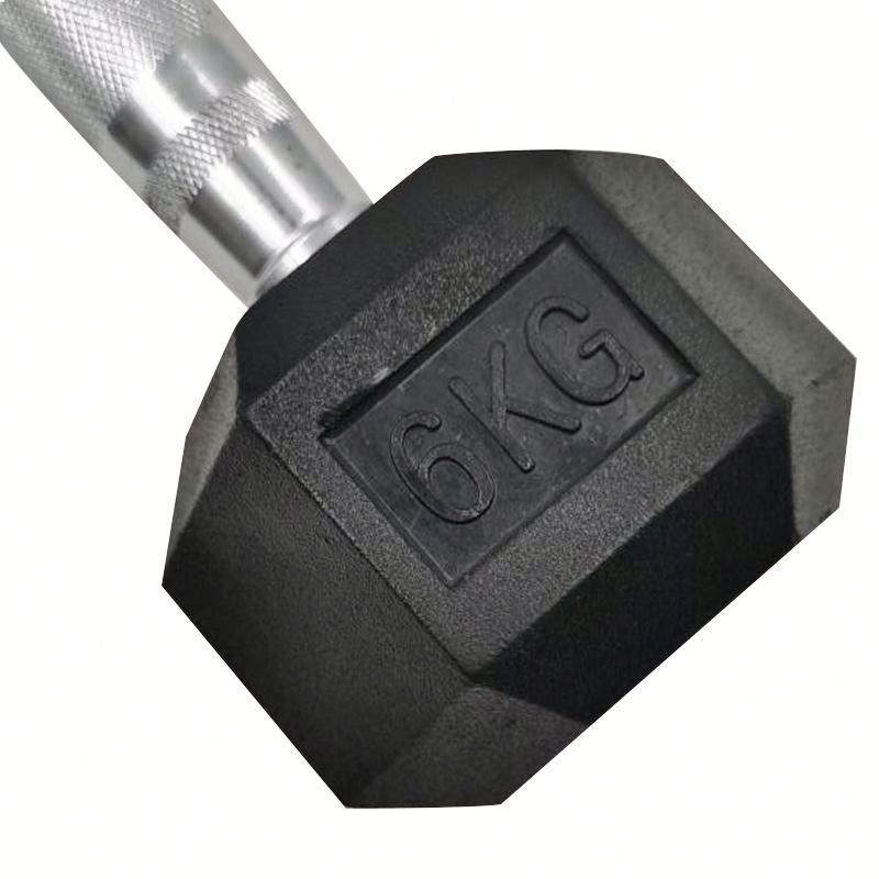 Hot Sale Factory Supplied Equipment Fitness Professional Dumbell Weights Gym Rubber Hex Dumbbells Sets