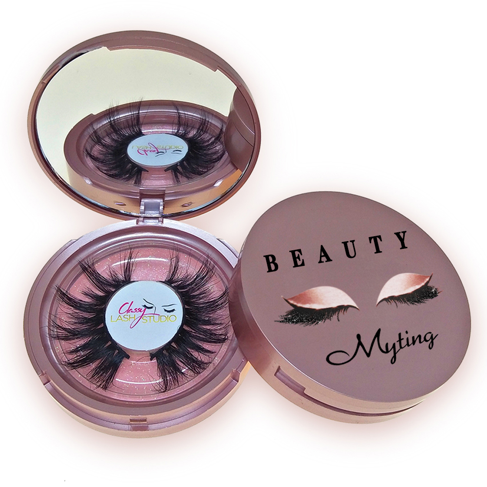 Hot Selling Lashcase 3D 5D 6D Mink Lashes Eyelash Packaging Box Customs Lashesbox