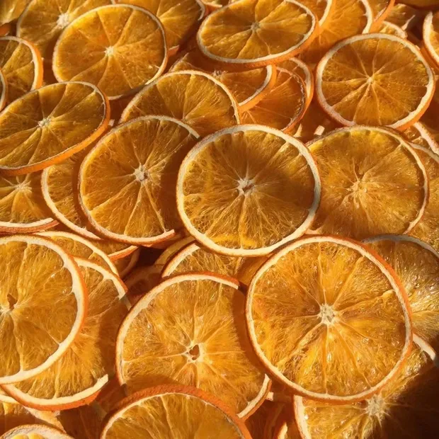 Dried fruit snacks orange dry orange slices fruit tea
