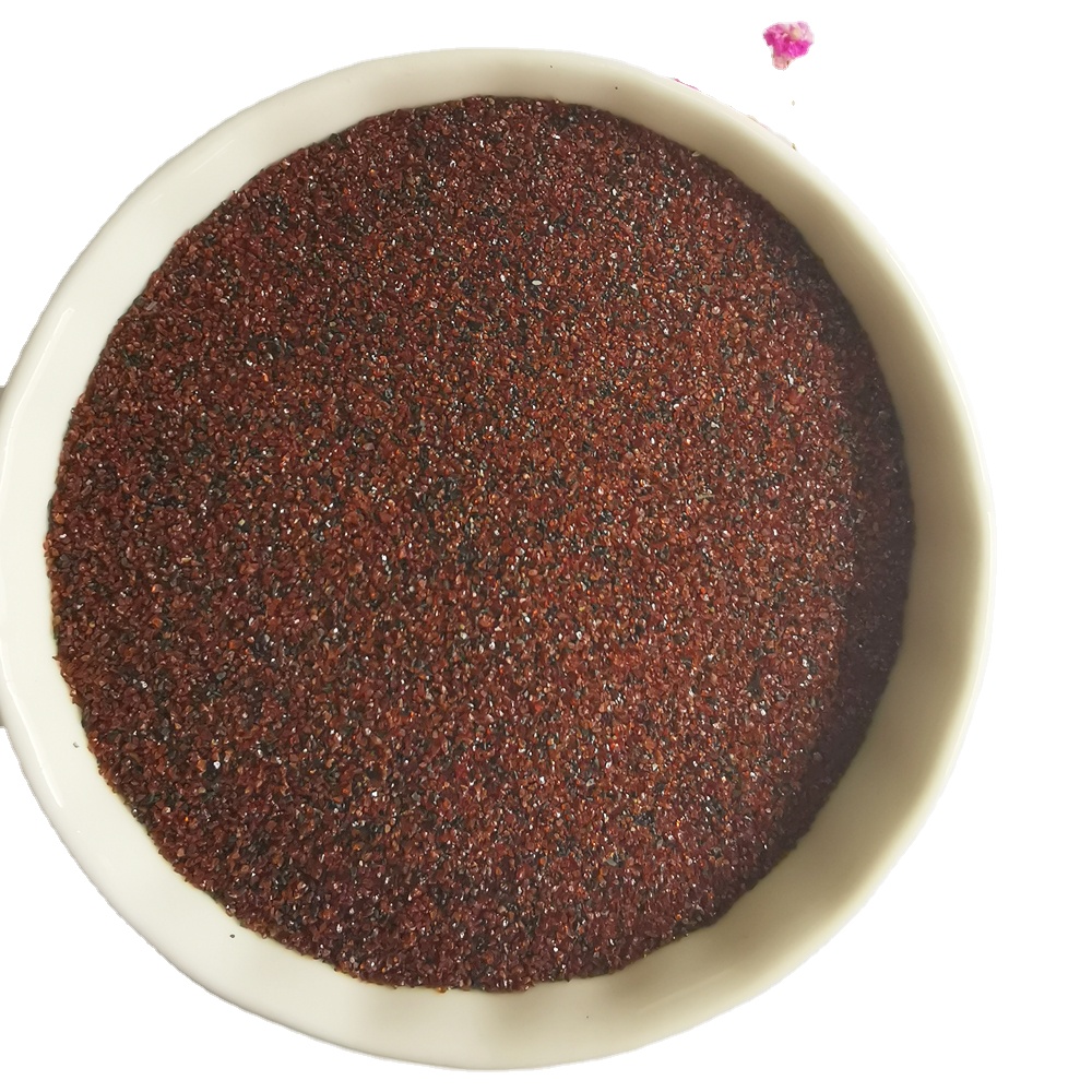 Hot selling Red LM garnet 30 60 mesh for sandblasting