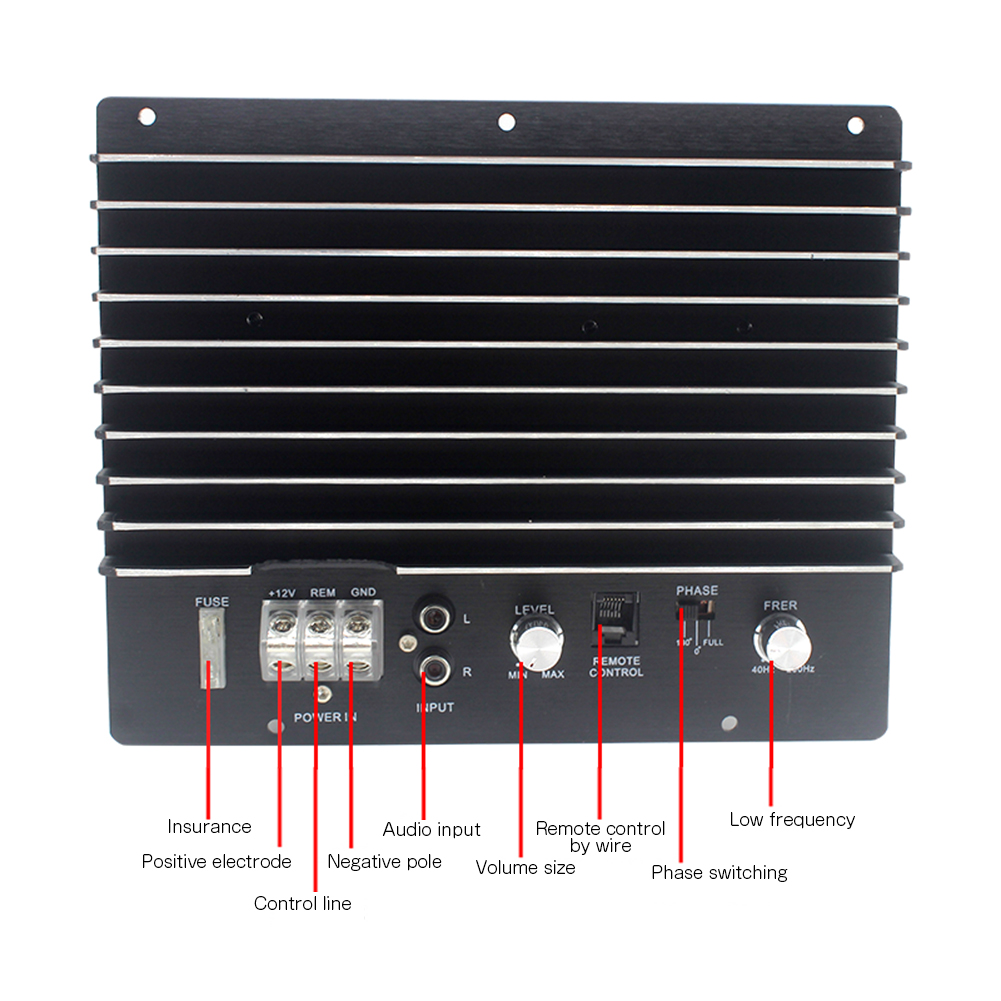 1500W 12V автомобильный аудио усилитель мощности сабвуфер мощный бас автомобильный усилитель доска DIY Amp доска для авто плеер