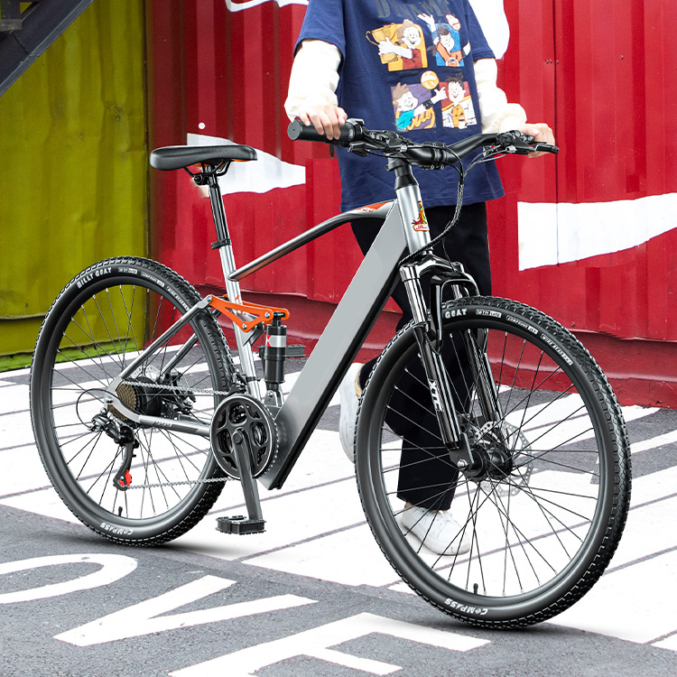Stock Cheap 2 Wheel Pedal Assisted 250/500W Full Suspension Lithium Battery Power Electric Road Bike City Bicycle E Bike Price