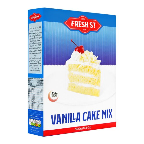 Fresh St Vanilla Cake Mix 500gm Cake Premix Powder Max Bag Packaging Food Small Weight Sugar Edible Cake Ready To Cook