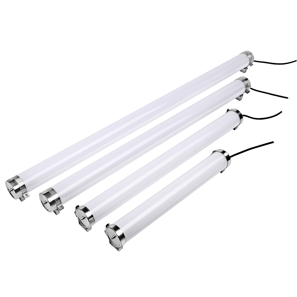 OLAMLIGHT Clear Frosted Cover Led Suspended Tubular Light Triproof Led Tube Water Proof Light Fixture for Farm Factory