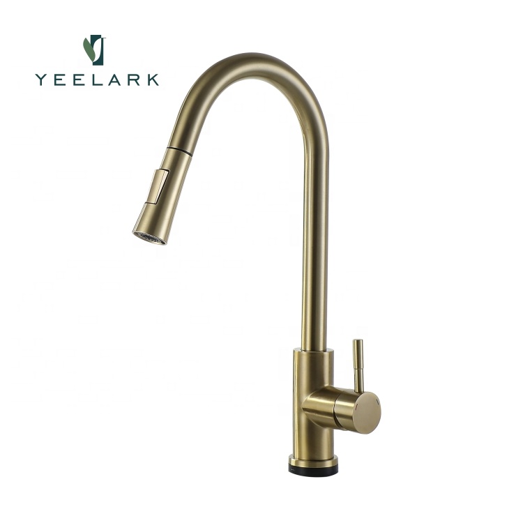 New Arrival Luxury Stainless Steel 304 Pull Down Hand Wash Electronic Water Saving Hand Free Home Faucet