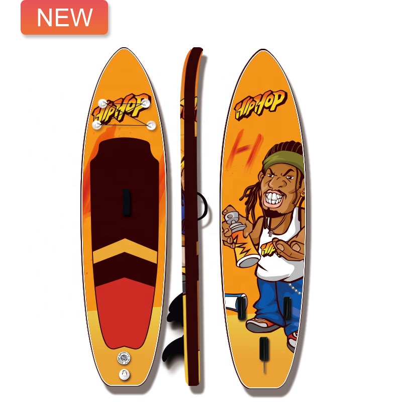 Surfking cool design single layer 15psi inflatable paddle isup board will accessories for fishing