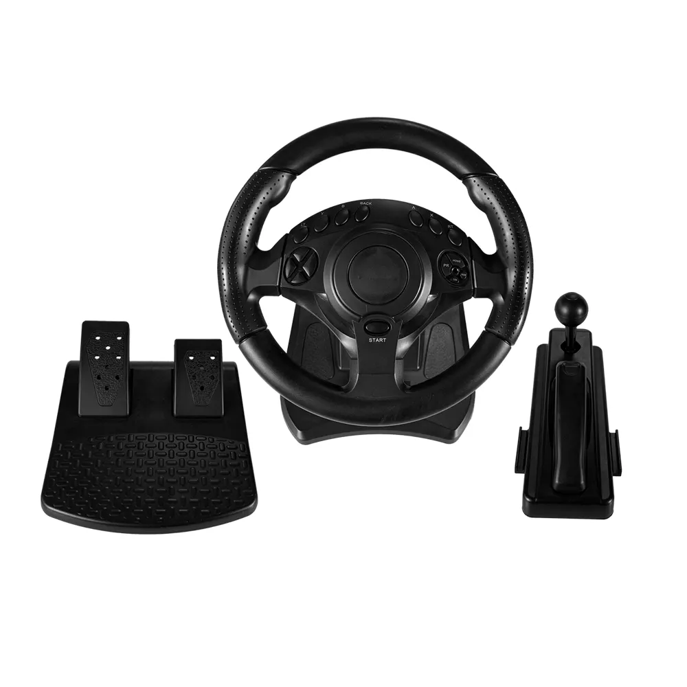 Factory Double Vibration Game Racing steering wheel gaming with Shifter and Pedals for PS4/PS3/PC/Xboxone/Xbox360/Android/Switch