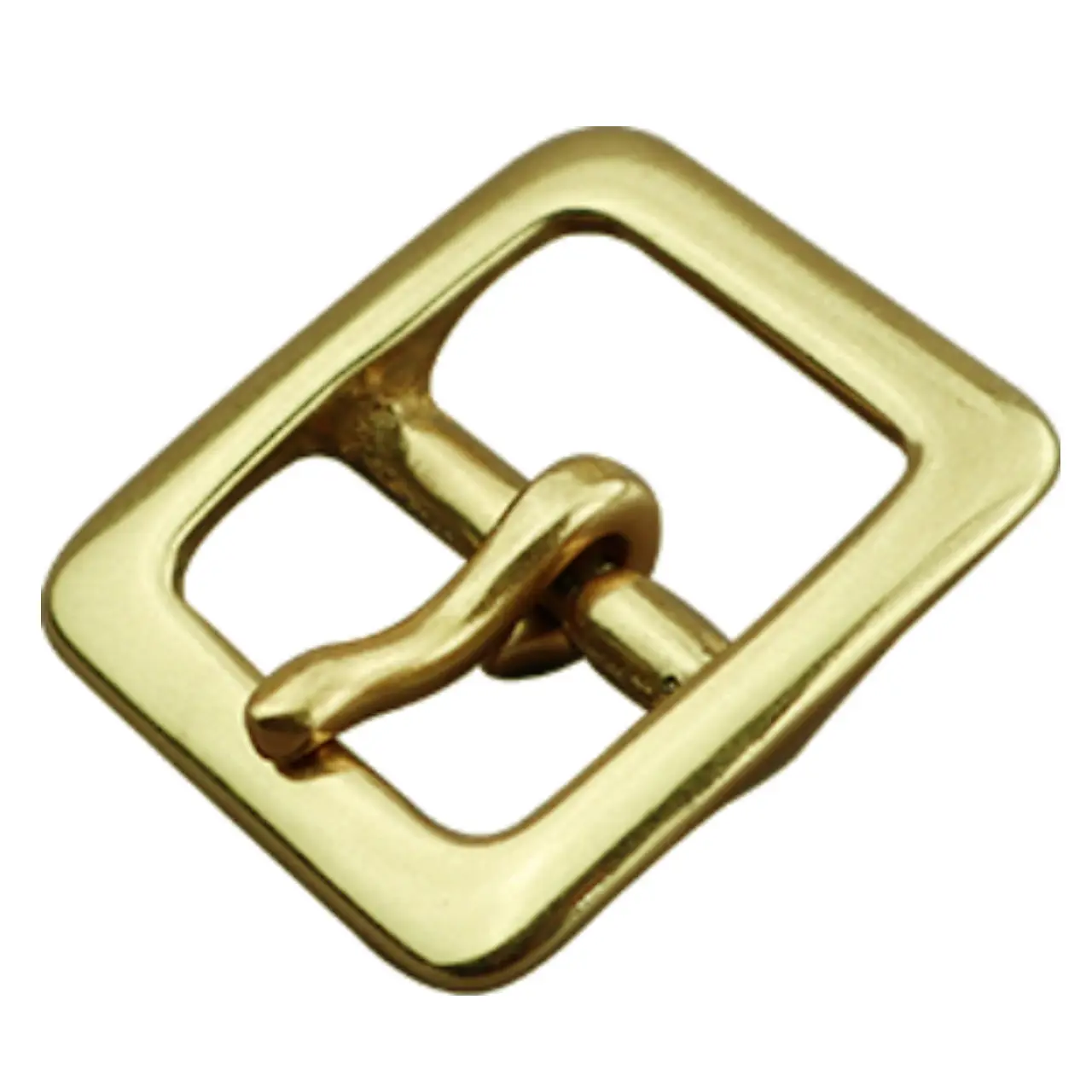 Hot selling 25MM SOLID BRASS  belt buckle Single pin Center bar buckle For Men