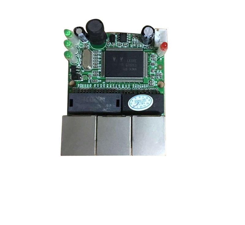 RTL8306E чипсет 90/180 градусов RJ45 3 порта мини ethernet коммутационная плата сетевые коммутаторы pcb