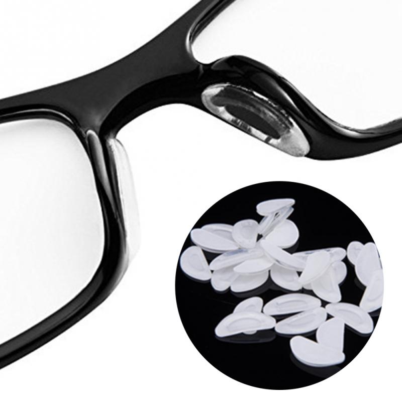 Adhesive Glasses Nose Pads Anti Slip Silicone White Thin Nose Pads for Glasses Sunglasses Eyewear Accessories