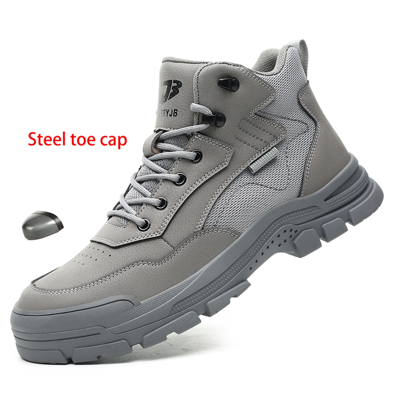 Unisex Model 831 Safety Sneakers Indestructible Steel Toe Shoes High Stretch Fabric Summer Autumn Construction Rubber EVA