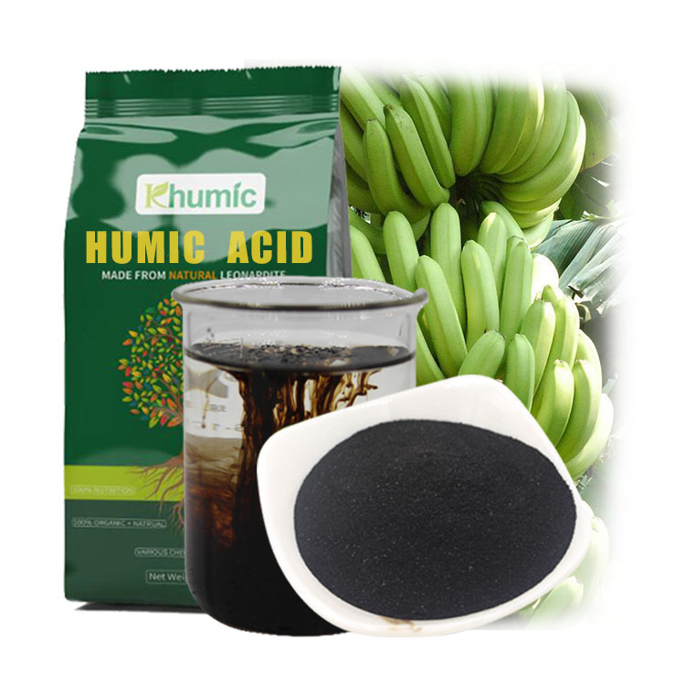 High quality pure powder humic acid biological fertilizer 100% water soluble organic fertilizer for banana humic acid powder