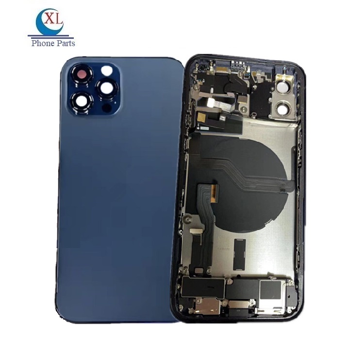 Производитель, задний корпус, полная сборка, Замена для iPhone 12, мини задняя крышка батарейного отсека, Корпус Корпуса Chasiss с полными деталями
