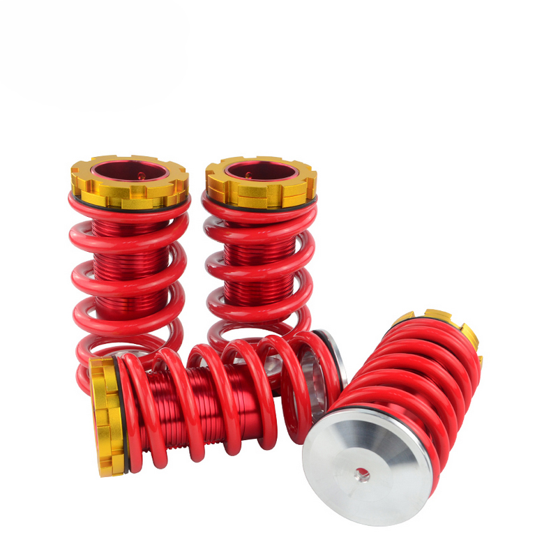 Lowering Scaled Adjustable Suspension Coilover Red Springs For 88-00 Honda Civic EG EJ EK