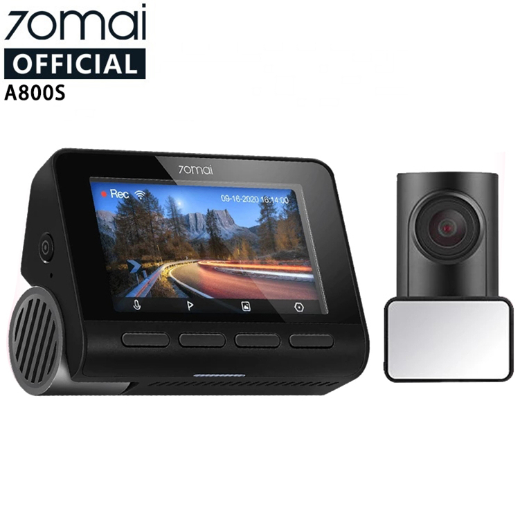 70mai A800s регистратор Full Hd 1080p 4k Встроенный Gps 70mai A800s 4k видеорегистратор с двойным видением автомобильная видеокамера