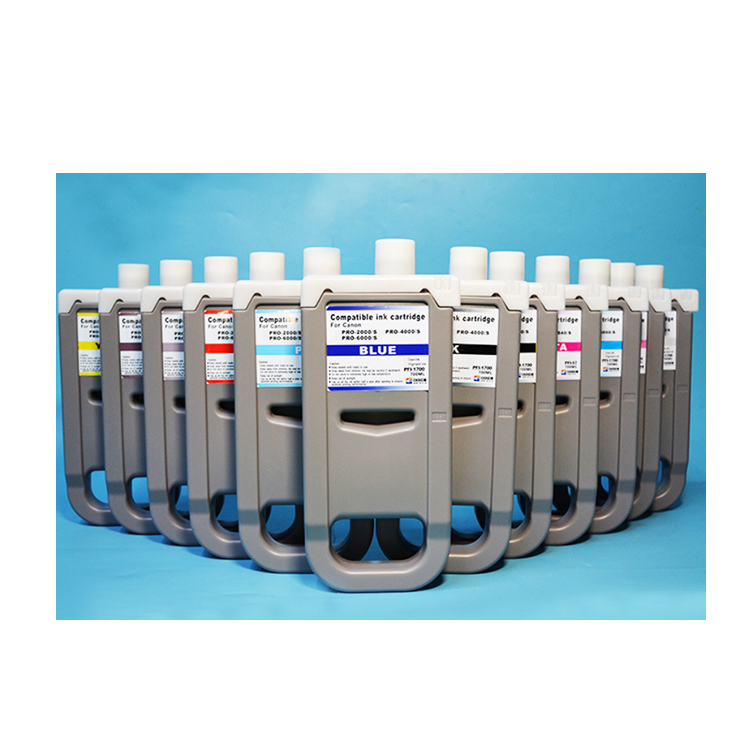 12 Colors 700ML Compatible Ink Cartridge Full With Pigment Ink For Canon IPF 8400 9400 8410 9410 Printer