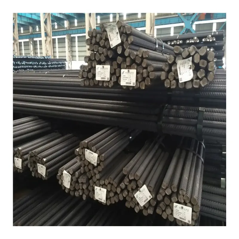 ASTM A615 Grade 60 SS400 S355 HRB335 HRB400 HRB500 hot rolled steel rebar Iron deformed steel bar rod for building construction