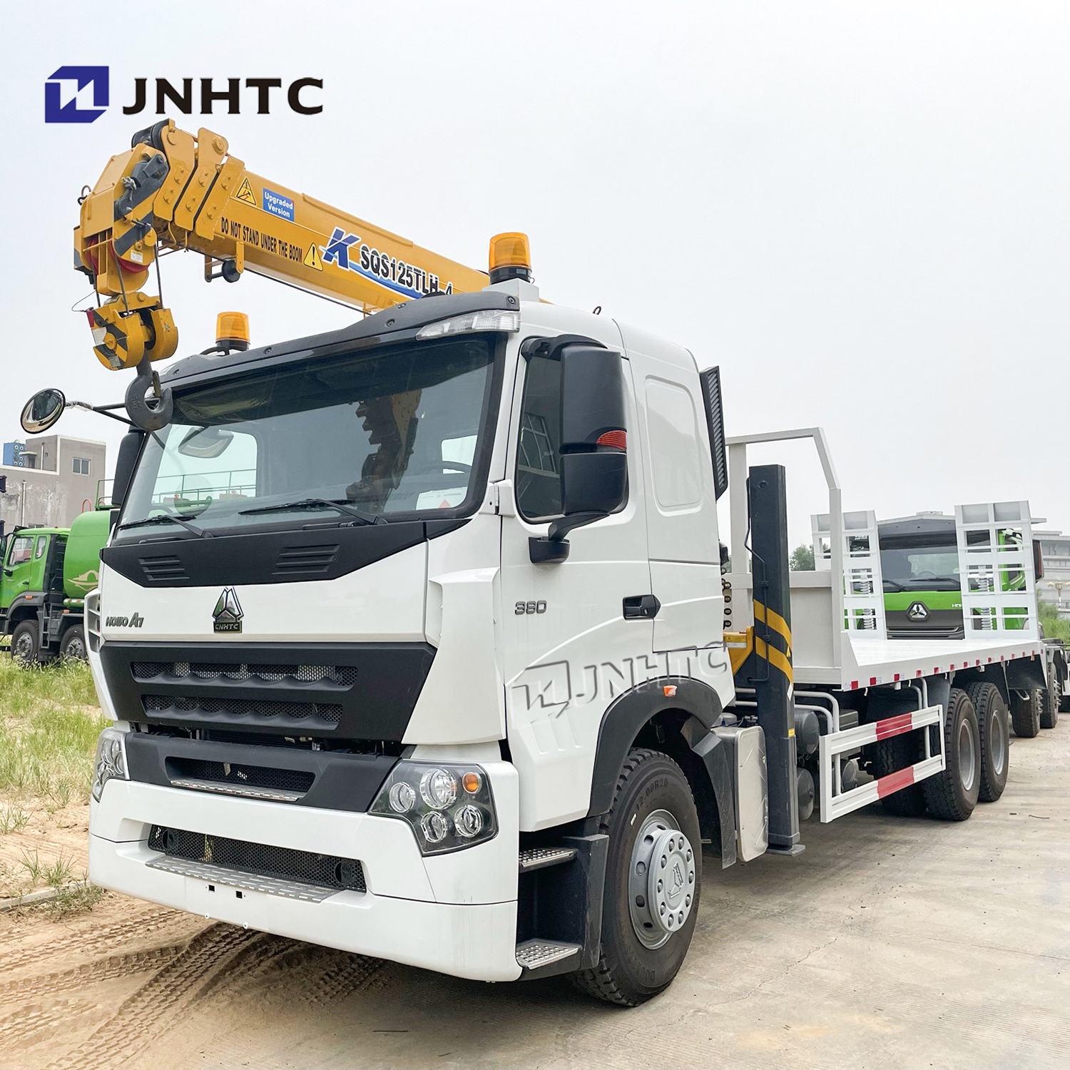 Sinotruk Тяжелый грузовик Самостоятельная погрузка с стрела крана Китай тяжелый автомобиль howo a7 t7 10 Вт 380hp 371hp 10wheeler 12 wheeler 6x4 Самостоятельная погрузчик грузовик