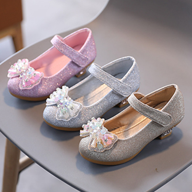 2021 kids shoes high heel design princess fashion girls formal shoes