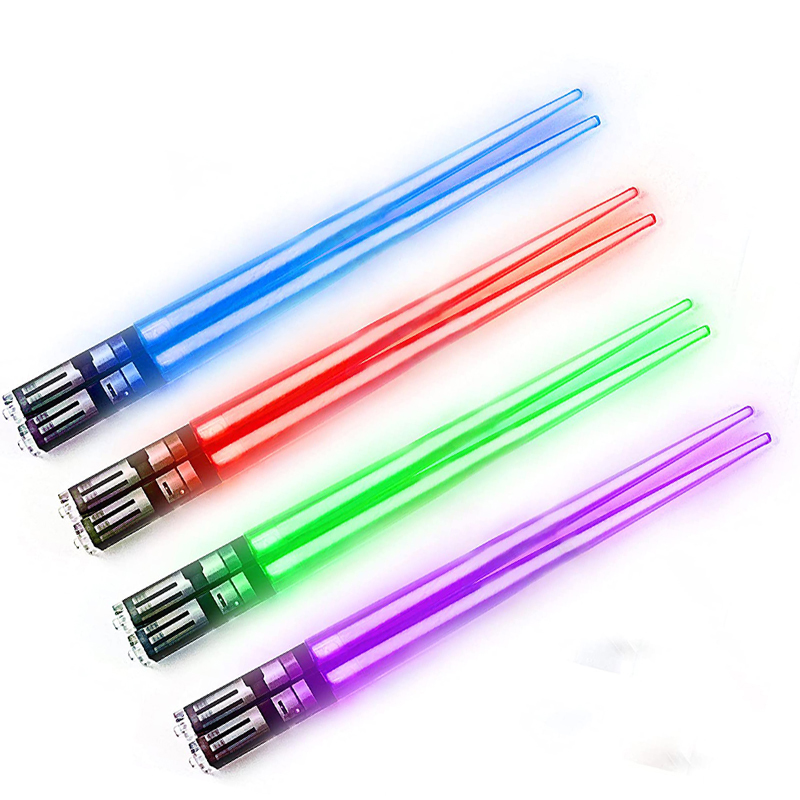 Removable Handle Dishwasher Light up Lightsaber LED Glowing Light Chopsticks