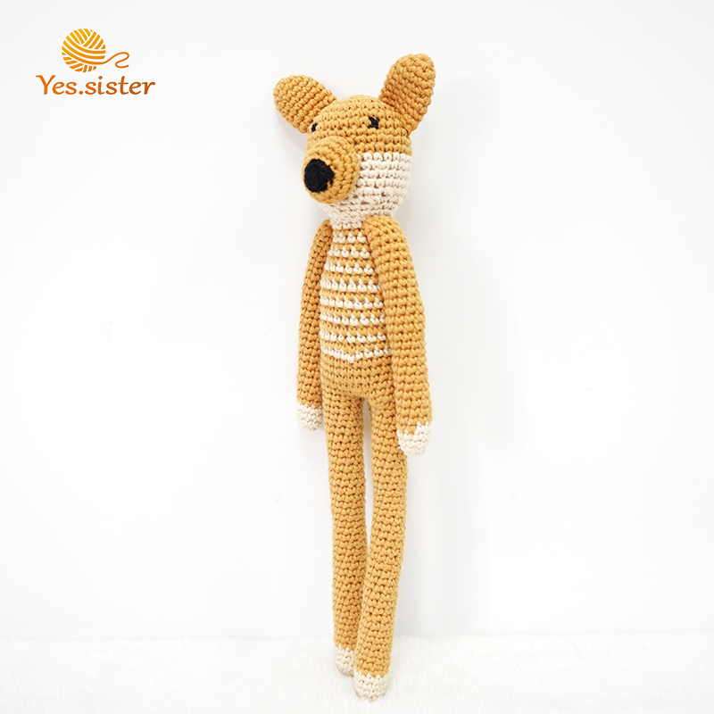 Заводские игрушки ручной работы Amigurumi вязанные крючком лисы
