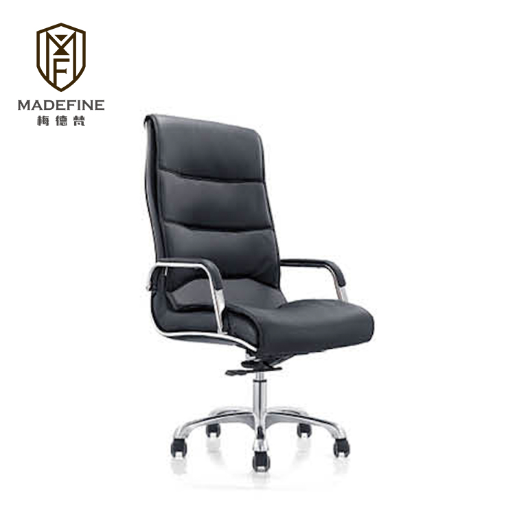 MADEFINE YS322A Лидер продаж поворотный посетителя офисное кресло ожидания стулья черная кожаная электрический автомобиль для продажи в Фошань мебели