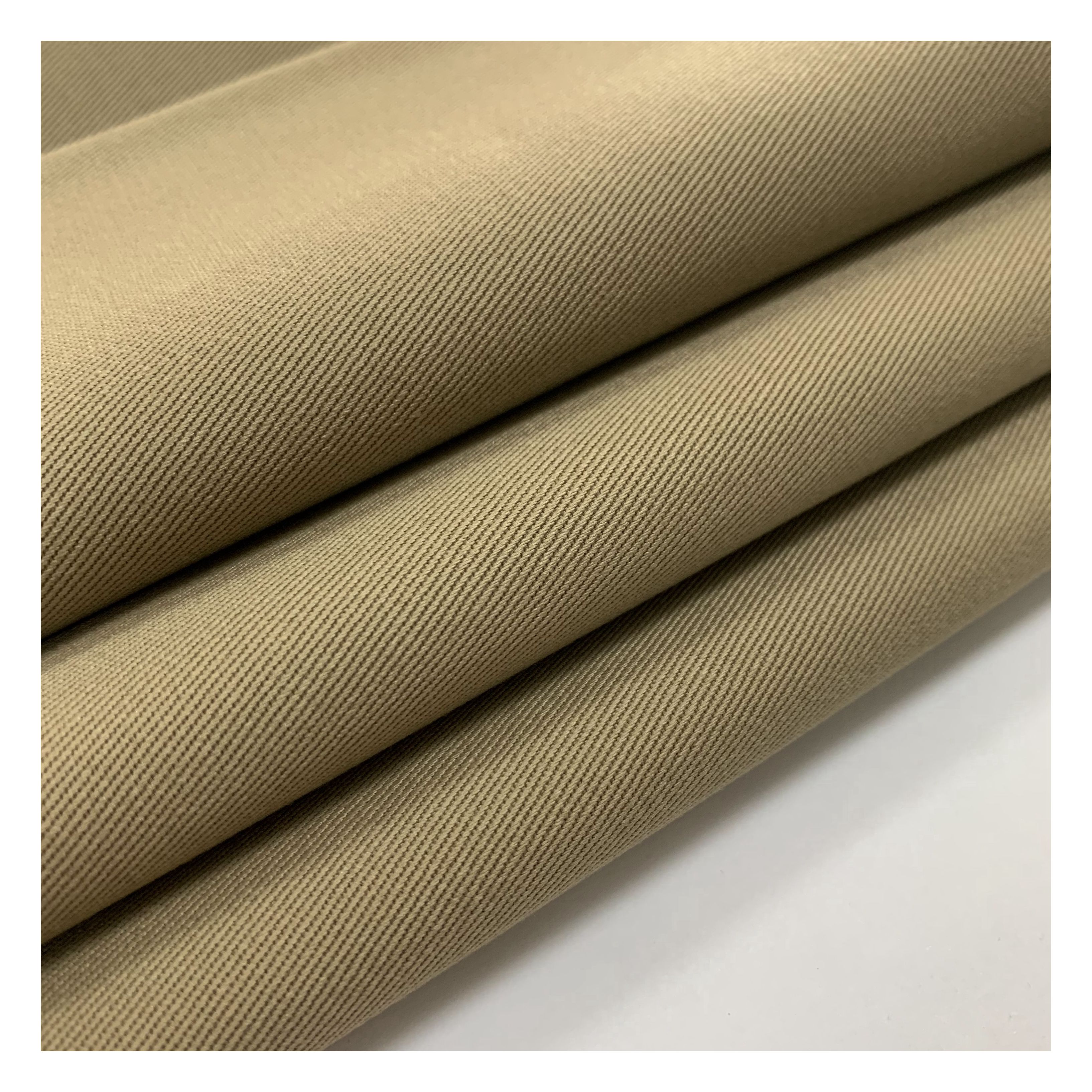 Wholesale customized 100% cotton twill fabric with khaki tear-resistant fabric for clothing production cargo pants