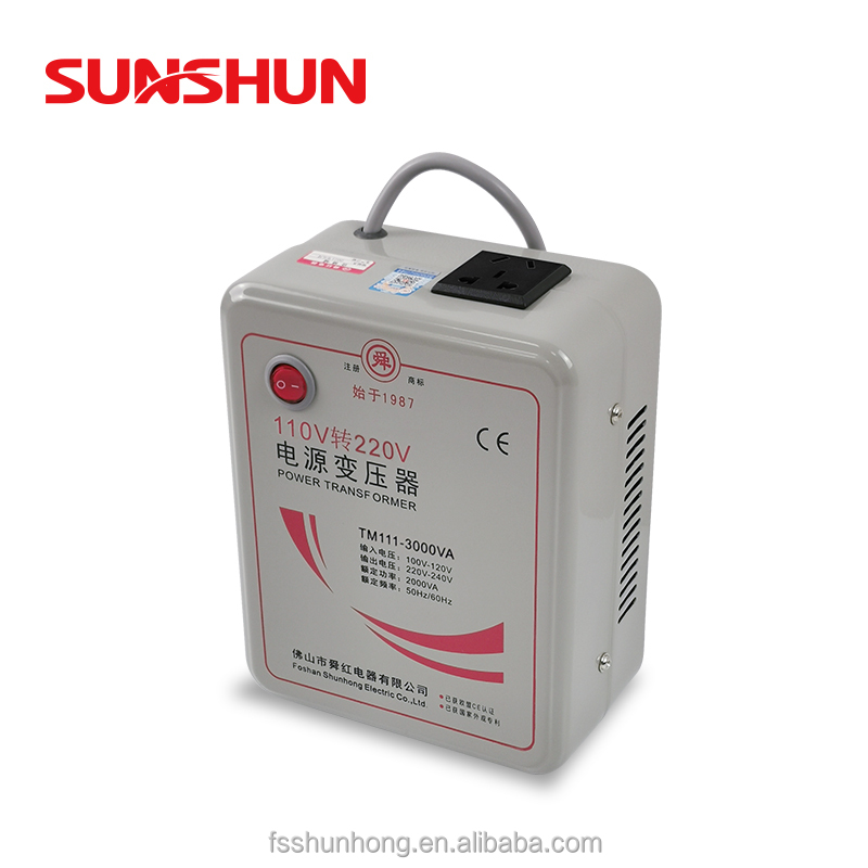 Shunhong 3000w повышающий трансформатор 110v до 220v Высокая производительность однофазный 3000va тороидальный вольт преобразователь напряжения 3kw 3kva
