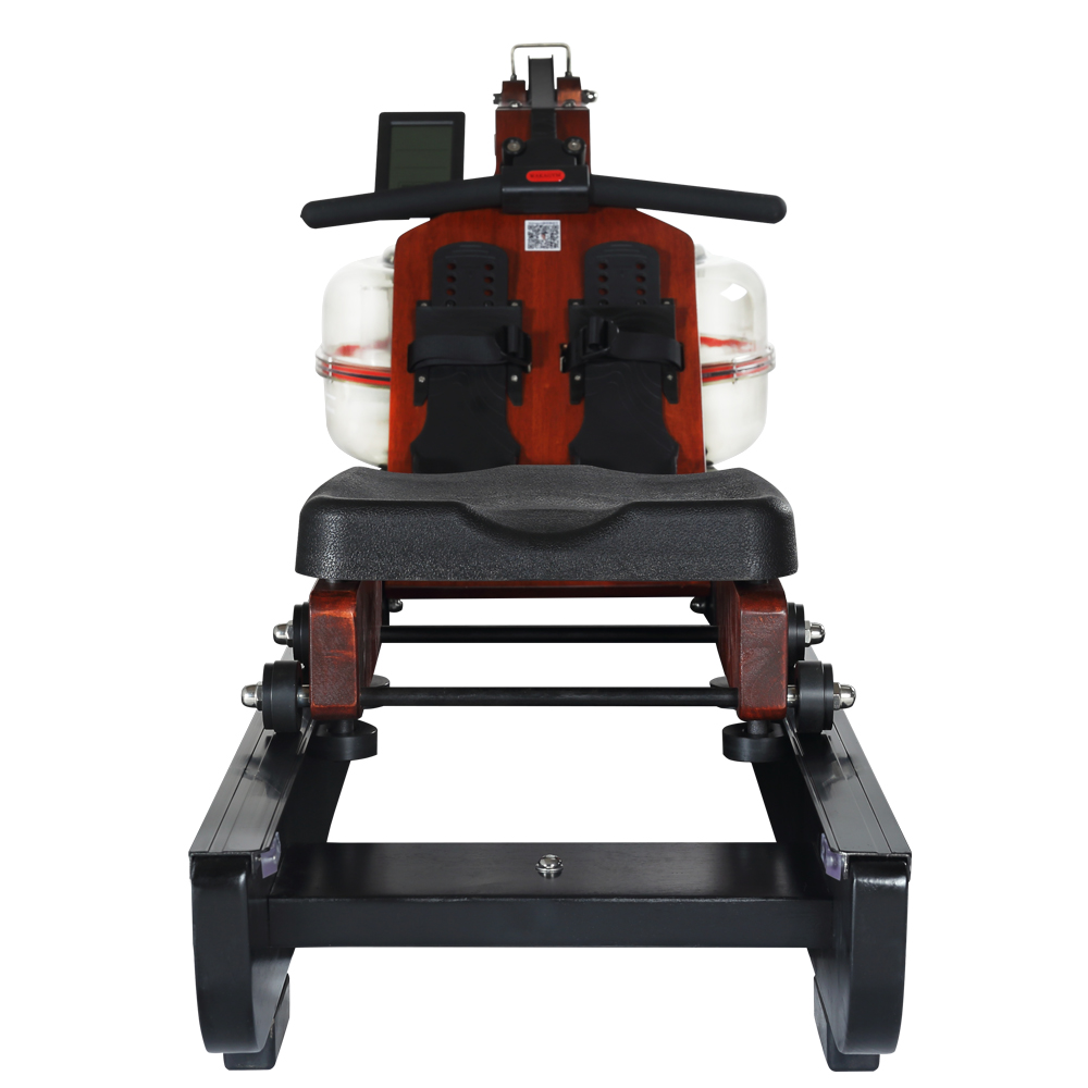high quality rubber wood solid wood water rowing machine gym split machine