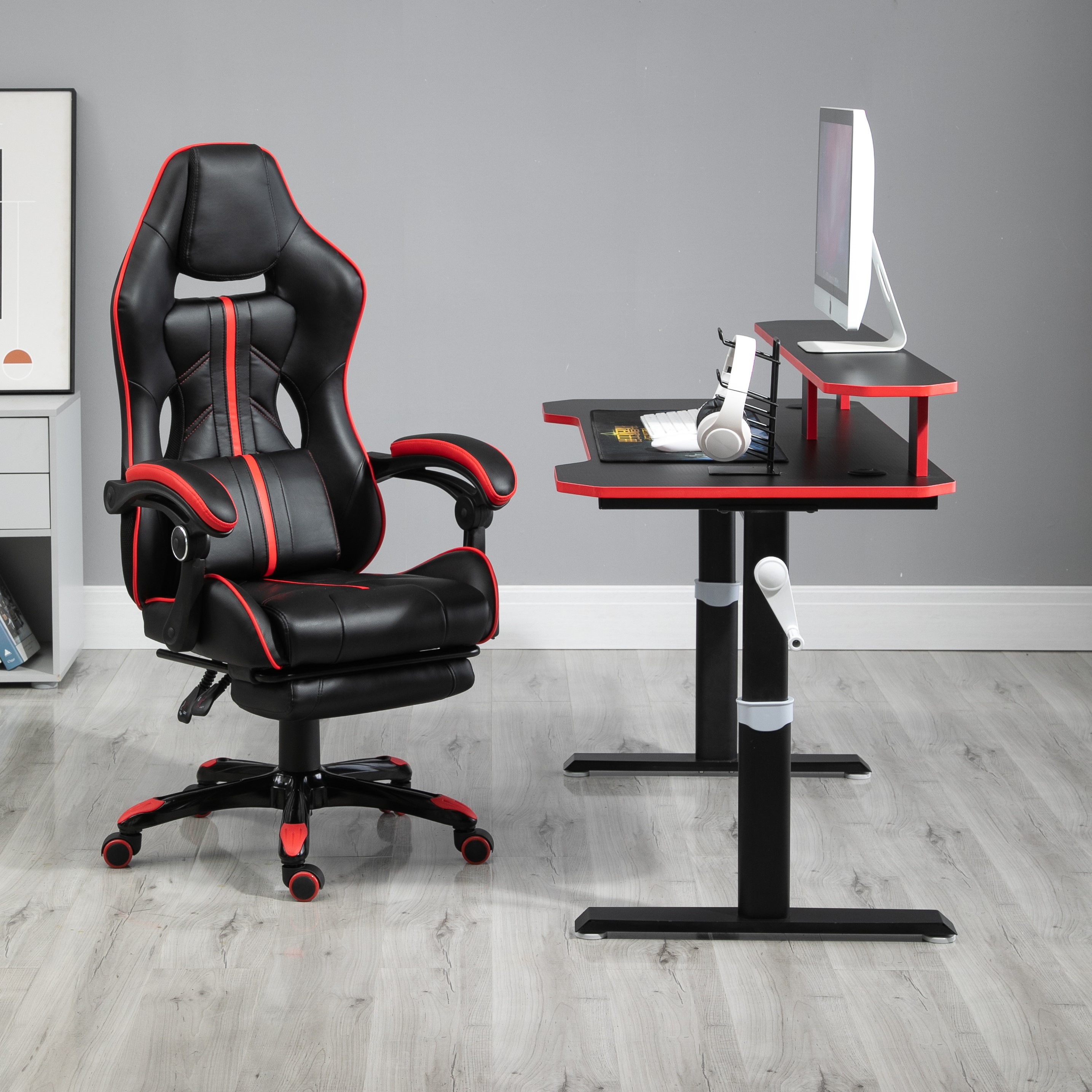 Компьютерный офисный стол игровой стол ПК черный красный Oem сталь Китайский аксессуар стиль школьная мебель