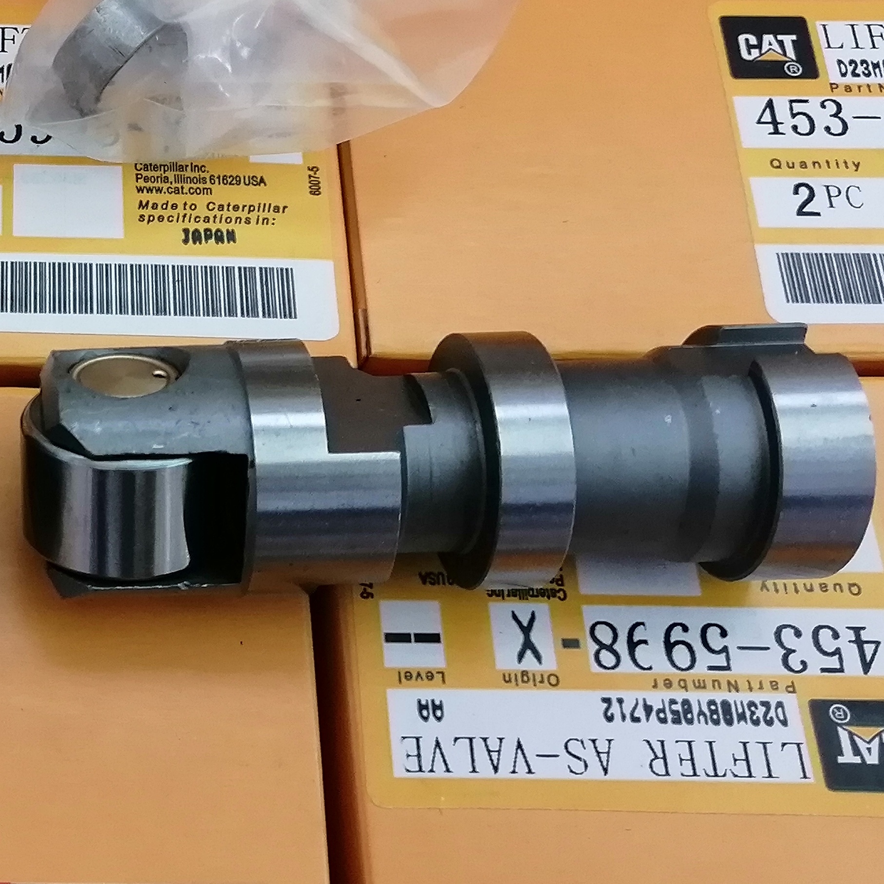 453-5998 4535998 163-2437 1632437 для C9 C-9 двигателя Толкатель клапана CAT330D 336D детали экскаватора