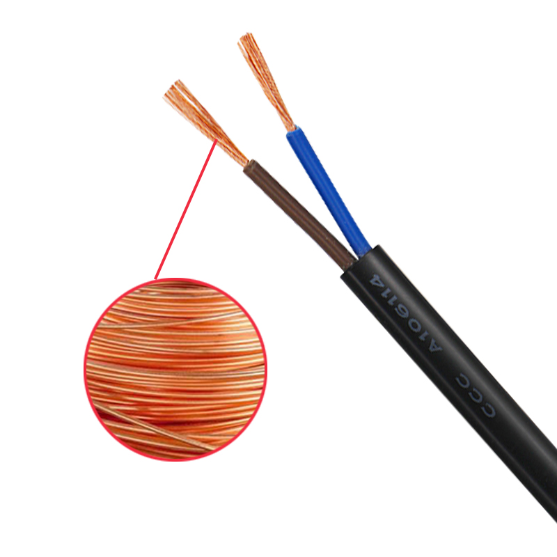 Оптовая продажа с фабрики RVVB кабель 1,5 мм 16 awg гибкая ПВХ Куртка 2 жилы плоский провод электрического кабеля