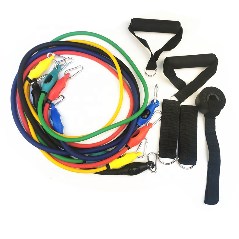Sunquest Home Gym Accessories Fitness Accessories 11 pieces Latex Resistance Bands Set