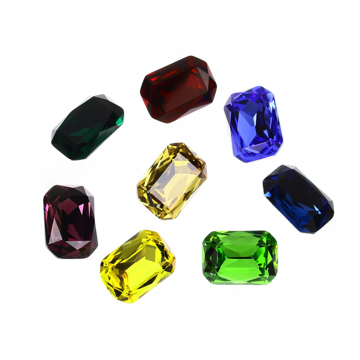 Loose Rhinestone Octagon Crystal Fancy Stone Shiny