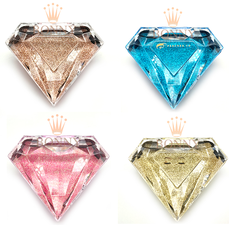 wholesale private label lashes boxes 3d mink eyelashes cases custom diamond eyelash packaging