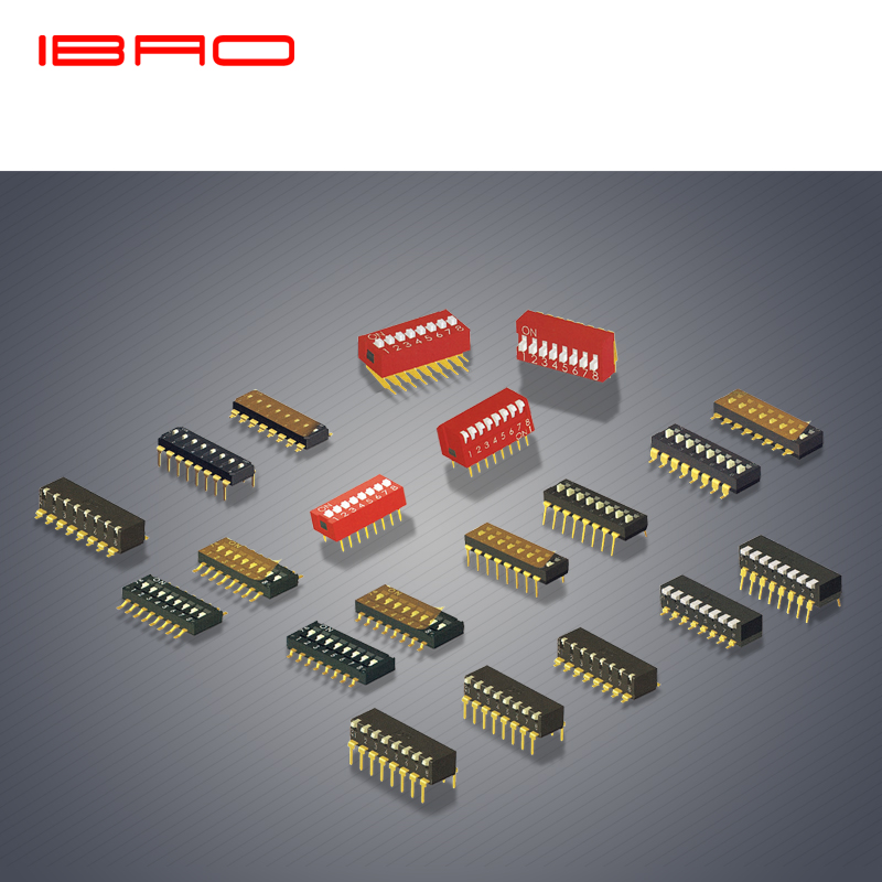 IBAO Dip switch DP series 2/4/6/8/10, тип пианино