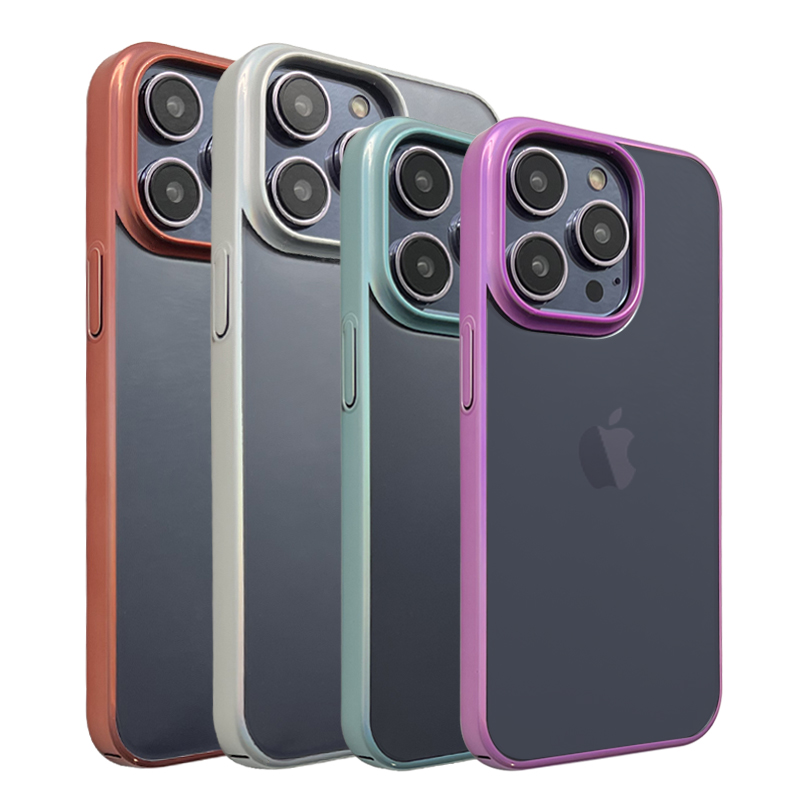 Цветной Гальванизированный противоударный Прозрачный чехол для iPhone 14 13 12 11 серии из поликарбоната с логотипом на заказ