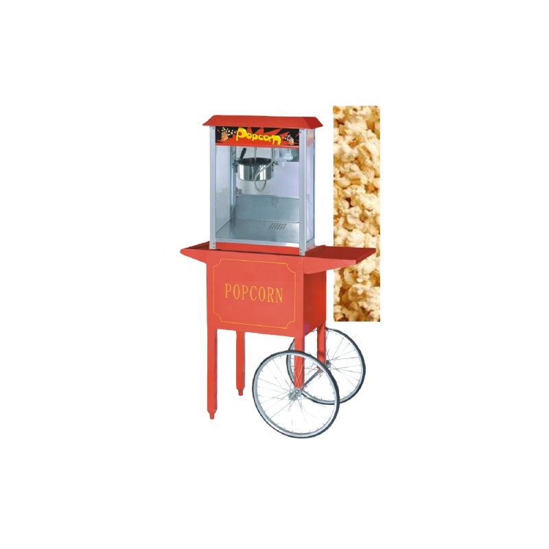 SC-P03 High Quality Best Price CE Electric Type popcorn machine with cart corn popping machine with cart for low price