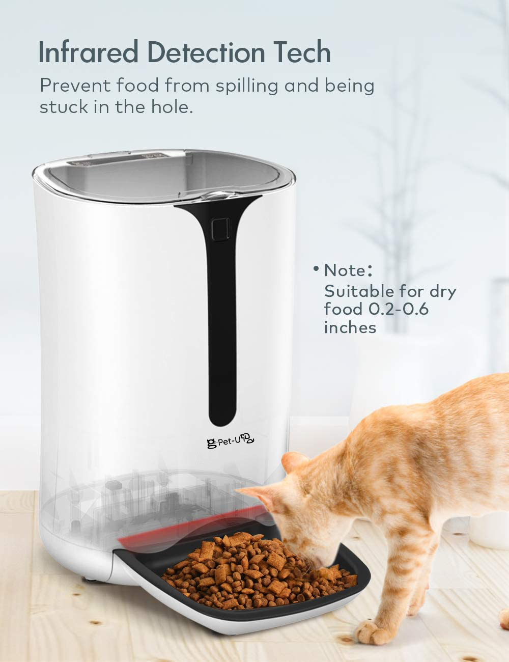 Electronic Intelligent Remote Control Smart Camera Automatic Dog Cat food dispenser wifi auto pet feeder container
