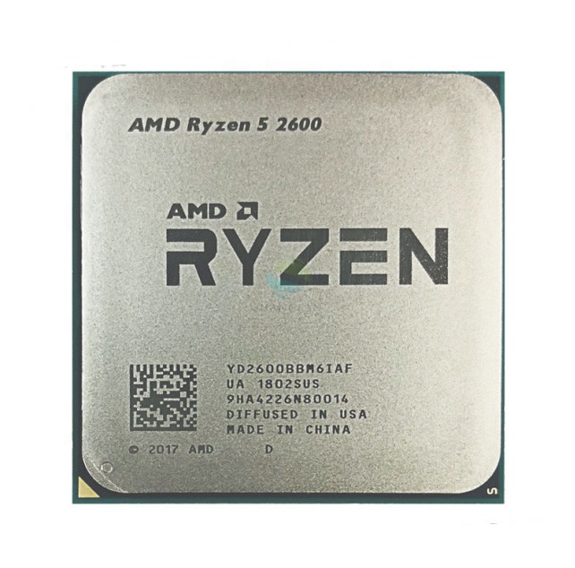 Для 2600 R5 2600 3,4 ГГц шестиядерный двенадцать-Core 65 Вт Процессор Количество ядер процессора YD2600BBM6IAF гнездо AM4 б/у