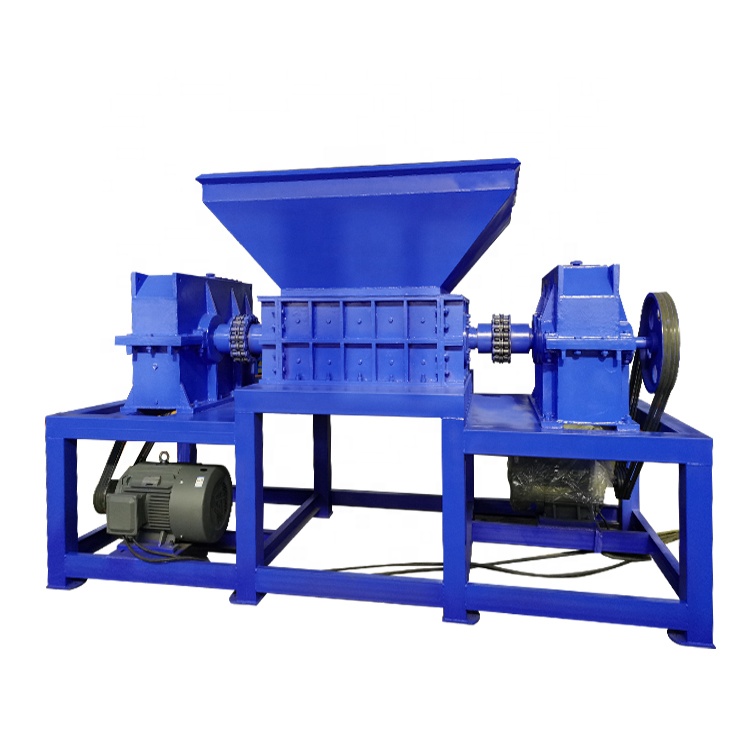 Large capacity paper skin double shaft shredder/dead animal shredder/Carton packing shredding machine