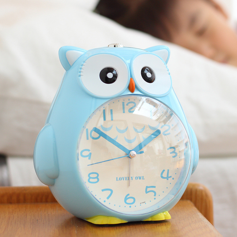 Alarm clock student cute creative multi-function mute bedside luminous lazy cartoon talking children's alarm clock