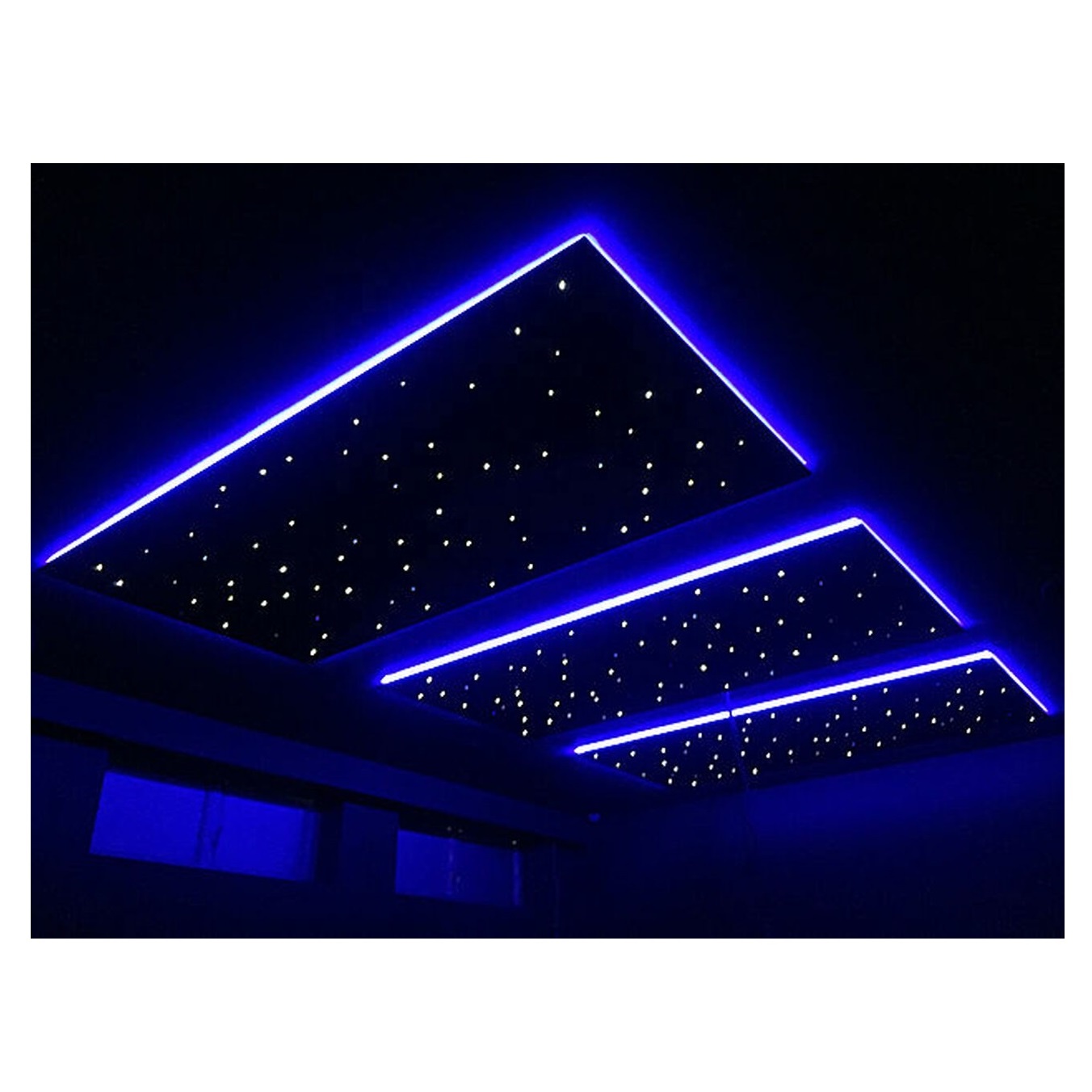 RF remote fiber optic controller star ceiling panels kit with shooting star and twinkle stars